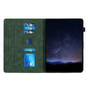 For iPad Pro 11 2024 Building Blocks Embossed Leather Smart Tablet Case(Green)