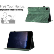 For iPad Pro 11 2024 Building Blocks Embossed Leather Smart Tablet Case(Green)