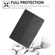 For iPad Pro 11 2024 Building Blocks Embossed Leather Smart Tablet Case(Black)
