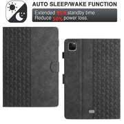 For iPad Pro 11 2024 Building Blocks Embossed Leather Smart Tablet Case(Black)