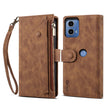 For Motorola Moto G04 / G24 ESEBLE Retro Frosted RFID Leather Phone Case(Brown) - Motorola Cases by ESEBLE | Online Shopping South Africa | PMC TechLife | Buy Now Pay Later Mobicred