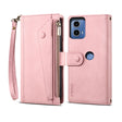 For Motorola Moto G04 / G24 ESEBLE Retro Frosted RFID Leather Phone Case(Rose Gold) - Motorola Cases by ESEBLE | Online Shopping South Africa | PMC TechLife | Buy Now Pay Later Mobicred