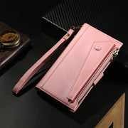 For Motorola Moto G04 / G24 ESEBLE Retro Frosted RFID Leather Phone Case(Rose Gold)