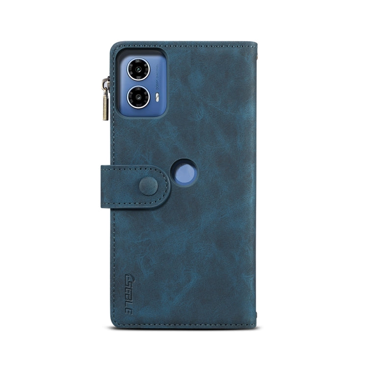 For Motorola Moto G24 Power ESEBLE Retro Frosted RFID Leather Phone Case(Dark Green)
