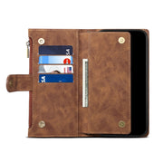 For Motorola Moto G34 ESEBLE Retro Frosted RFID Leather Phone Case(Brown)