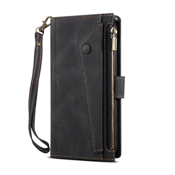 For Motorola Edge 50 Fusion ESEBLE Retro Frosted RFID Leather Phone Case(Black)