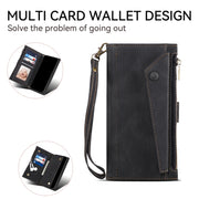 For Motorola Edge 50 Fusion ESEBLE Retro Frosted RFID Leather Phone Case(Black)