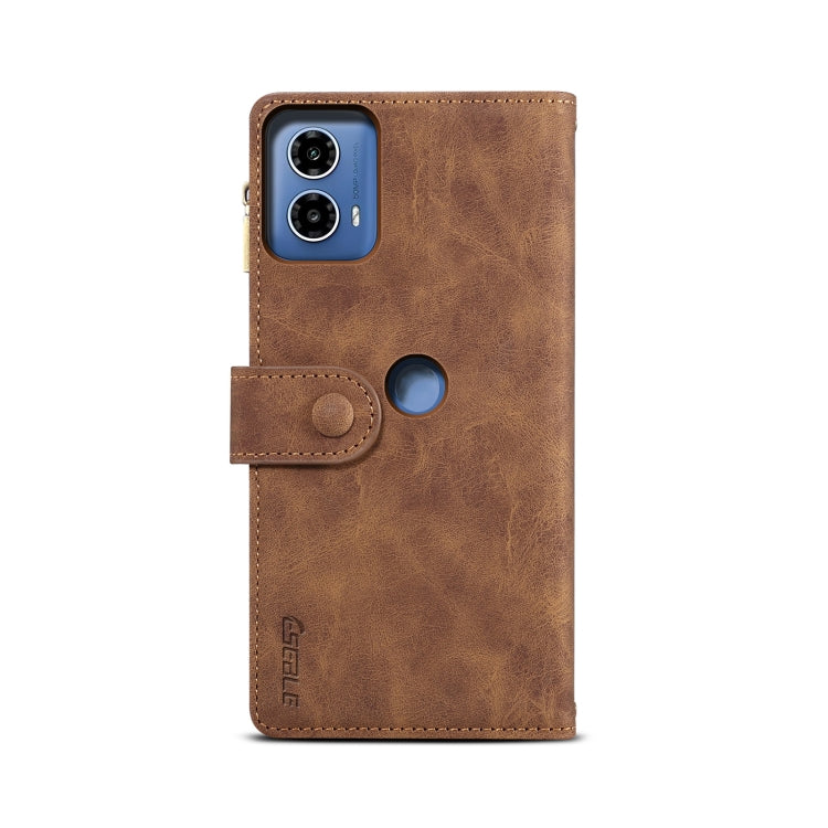 For Motorola Edge 50 Fusion ESEBLE Retro Frosted RFID Leather Phone Case(Brown) - Motorola Cases by ESEBLE | Online Shopping South Africa | PMC TechLife | Buy Now Pay Later Mobicred