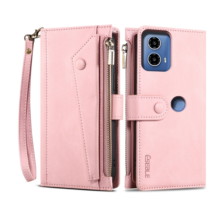 For Motorola Edge 50 Fusion ESEBLE Retro Frosted RFID Leather Phone Case(Rose Gold) - Motorola Cases by ESEBLE | Online Shopping South Africa | PMC TechLife | Buy Now Pay Later Mobicred