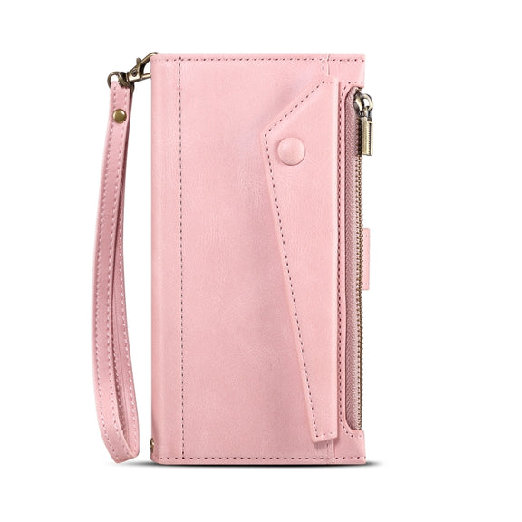 For Motorola Edge 50 Fusion ESEBLE Retro Frosted RFID Leather Phone Case(Rose Gold)