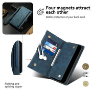 For Motorola Edge 50 Fusion ESEBLE Retro Frosted RFID Leather Phone Case(Dark Green)