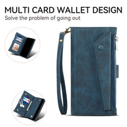 For Motorola Edge 50 Fusion ESEBLE Retro Frosted RFID Leather Phone Case(Dark Green)