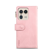 For Motorola Edge 50 Ultra ESEBLE Retro Frosted RFID Leather Phone Case(Rose Gold)