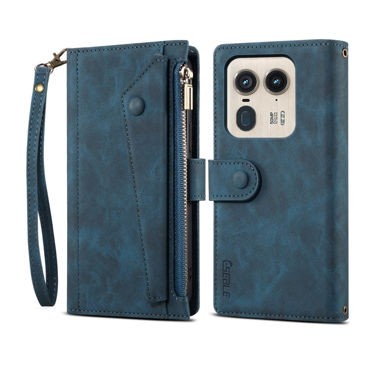 For Motorola Edge 50 Ultra ESEBLE Retro Frosted RFID Leather Phone Case(Dark Green) - free shipping - PMC TechLife - Order now!