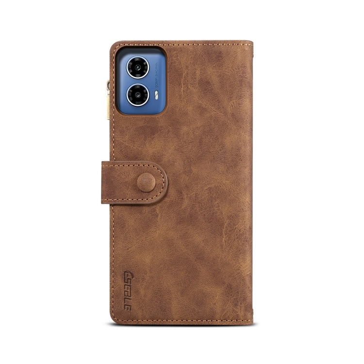 For Motorola Moto G85 ESEBLE Retro Frosted RFID Leather Phone Case(Brown) - free shipping - PMC TechLife - Order now!