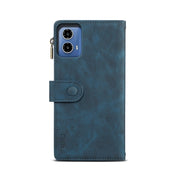 For Motorola Moto G85 ESEBLE Retro Frosted RFID Leather Phone Case(Dark Green)