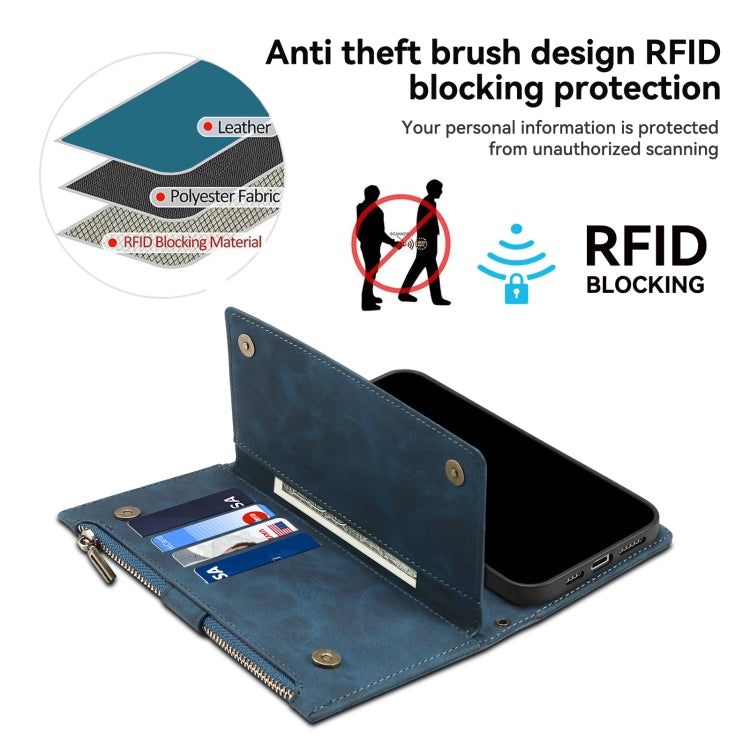 For Motorola Moto G85 ESEBLE Retro Frosted RFID Leather Phone Case(Dark Green) - free shipping - PMC TechLife - Order now!