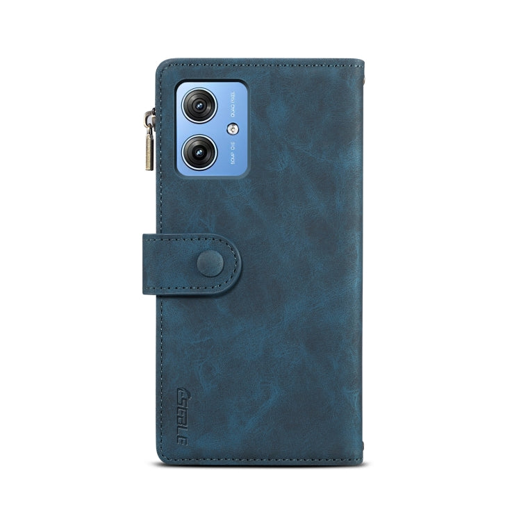 For Motorola Moto G54 5G Global ESEBLE Retro Frosted RFID Leather Phone Case(Dark Green)