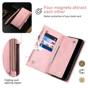 For Motorola Moto G54 Power 5G ESEBLE Retro Frosted RFID Leather Phone Case(Rose Gold)