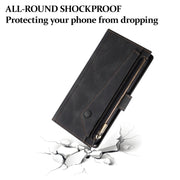 For Motorola Edge 50 5G Global ESEBLE Retro Frosted RFID Leather Phone Case(Black)