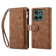 For Motorola Edge 50 5G Global ESEBLE Retro Frosted RFID Leather Phone Case(Brown) - free shipping - PMC TechLife - Order now!