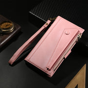 For Motorola Edge 50 5G Global ESEBLE Retro Frosted RFID Leather Phone Case(Rose Gold)