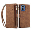 For Motorola Moto G34 5G / G45 5G ESEBLE Retro Frosted RFID Leather Phone Case(Brown) - Motorola Cases by ESEBLE | Online Shopping South Africa | PMC TechLife | Buy Now Pay Later Mobicred