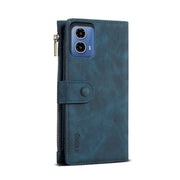 For Motorola Moto G34 5G / G45 5G ESEBLE Retro Frosted RFID Leather Phone Case(Dark Green)