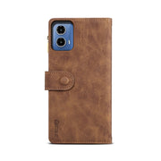 For Motorola Moto G35 ESEBLE Retro Frosted RFID Leather Phone Case(Brown)