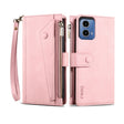 For Motorola Moto G35 ESEBLE Retro Frosted RFID Leather Phone Case(Rose Gold) - free shipping - PMC TechLife - Order now!