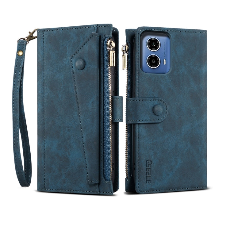For Motorola Moto G35 ESEBLE Retro Frosted RFID Leather Phone Case(Dark Green) - free shipping - PMC TechLife - Order now!