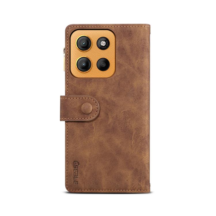 For Motorola Moto G15 ESEBLE Retro Frosted RFID Leather Phone Case(Brown) - Motorola Cases by ESEBLE | Online Shopping South Africa | PMC TechLife | Buy Now Pay Later Mobicred