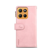 For Motorola Moto G15 ESEBLE Retro Frosted RFID Leather Phone Case(Rose Gold)
