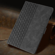 For Lenovo Tab M11/Xiaoxin Pad 11 2024 Building Blocks Embossed Leather Smart Tablet Case(Black)