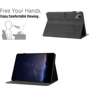 For Lenovo Tab M11/Xiaoxin Pad 11 2024 Building Blocks Embossed Leather Smart Tablet Case(Black)