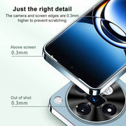 For OPPO Reno11 Global AG Frosted Electroplating Acrylic Phone Case(Sierra Blue)