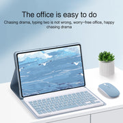 For Xiaomi Pad 5 Pro 12.4 inch Detachable Keyboard Smart Tablet Leather Case(Purple)