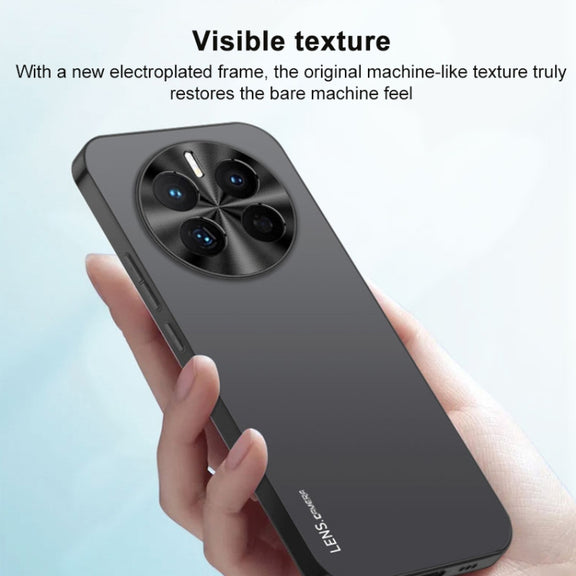 For Huawei Pura 70 Ultra AG Frosted Electroplating Acrylic Phone Case(Silver White)