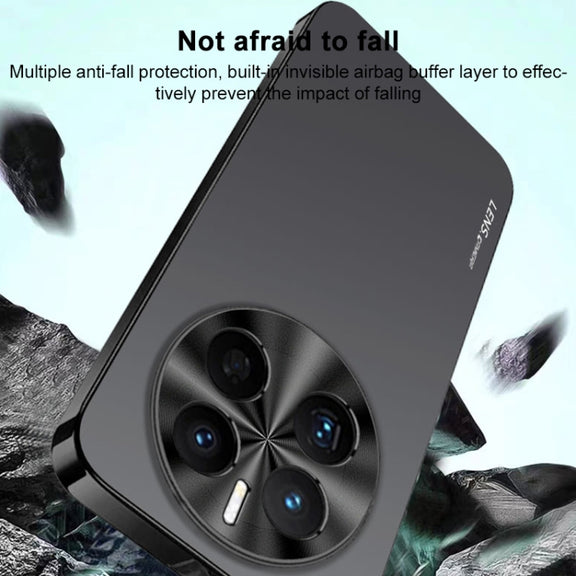 For Huawei Pura 70 Ultra AG Frosted Electroplating Acrylic Phone Case(Silver White)