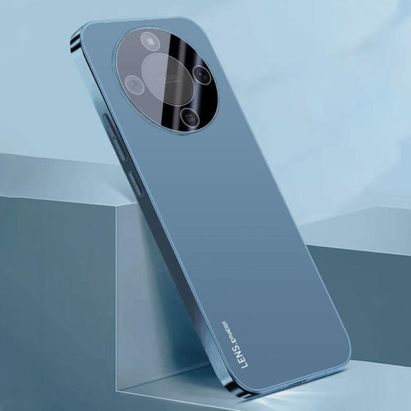 For Honor X7 5G AG Frosted Electroplating Acrylic Phone Case(Navy Blue)