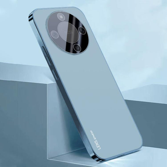 For Honor X7 5G AG Frosted Electroplating Acrylic Phone Case(Sierra Blue)