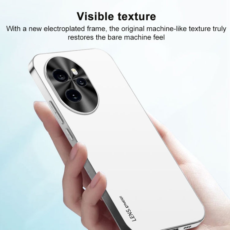 For Honor X7 5G AG Frosted Electroplating Acrylic Phone Case(Black)