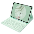 For Xiaomi Pad 5 / Pad 5 Pro 11 inch Round Cap Bluetooth Keyboard Tablet Leather Case with Pen Slot(Green) - Others Keyboard by PMC TechLife | Online Shopping South Africa | PMC TechLife | Buy Now Pay Later Mobicred