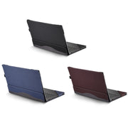 For HP Spectre X360 14 inch 14-ea / 14-ef Leather Laptop Shockproof Protective Case(Wine Red)