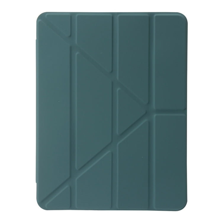 For iPad Air 13 2025 / 2024 Clear Acrylic Deformation Leather Tablet Case(Dark Green) - iPad Air 13 2025 / 2024 Cases by PMC TechLife | Online Shopping South Africa | PMC TechLife | Buy Now Pay Later Mobicred