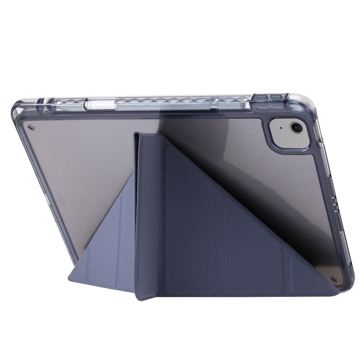 For iPad Air 13 2025 / 2024 Clear Acrylic Deformation Leather Tablet Case(Lavender Purple)