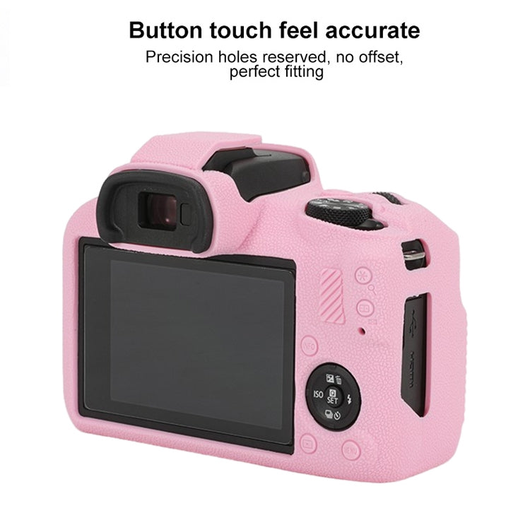 For Canon EOS R100 Litchi Texture Soft Silicone Protective Case(Pink) - free shipping - PMC TechLife - Order now!