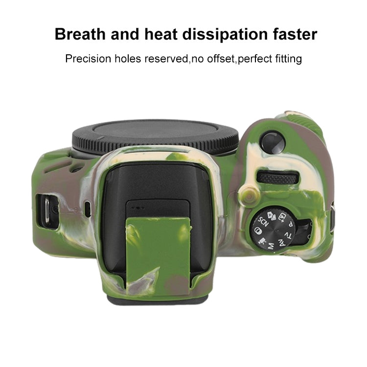 For Canon EOS R100 Glossy Soft Silicone Protective Case(Camouflage) - Protective Case by PMC TechLife | Online Shopping South Africa | PMC TechLife | Buy Now Pay Later Mobicred