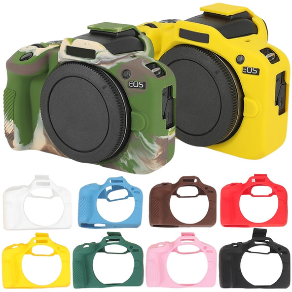 For Canon EOS R100 Glossy Soft Silicone Protective Case(Green)