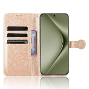 For Huawei Pura 70 Ultra Honeycomb Dot Texture Leather Phone Case(Gold)